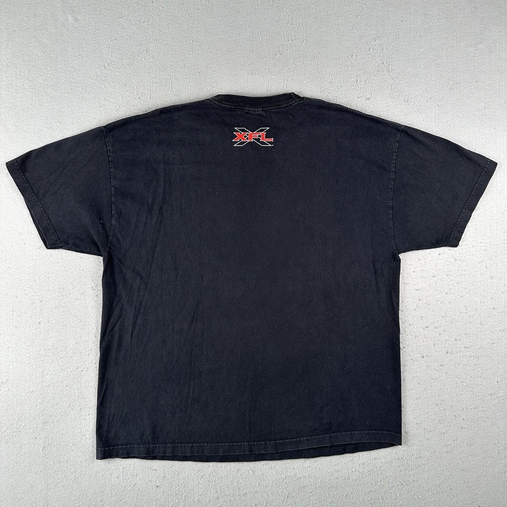 Vtg 2000 Las Vegas Outlaws‎ T Shirt Men's 2XL Black Short Sleeve XFL Football - Picture 16 of 16